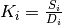 K_i = \frac{S_i}{D_i}