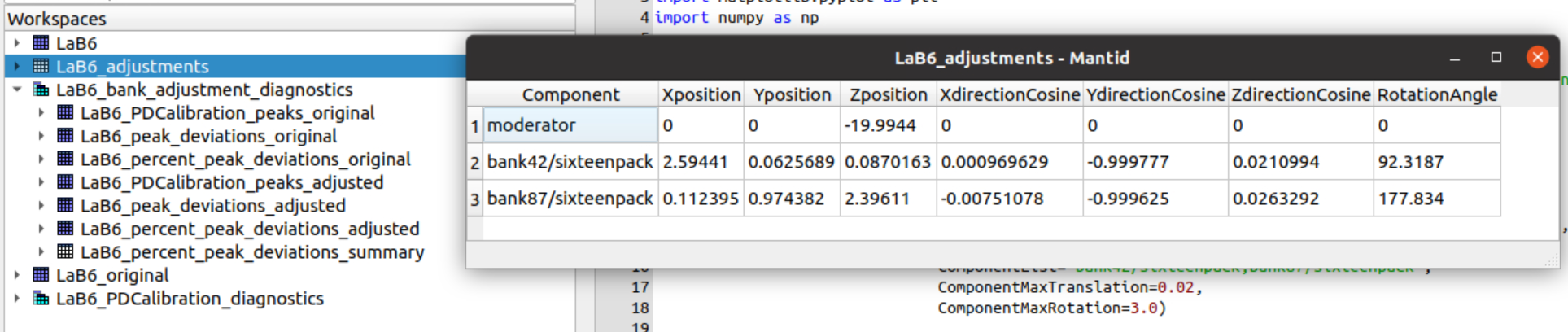 output workspaces