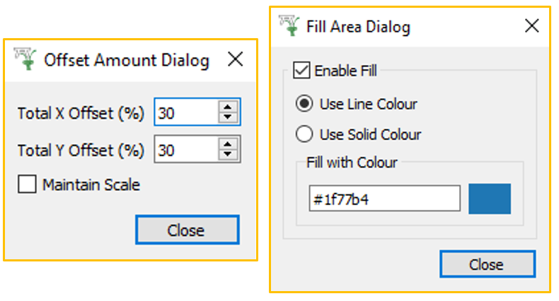 Waterfall Toolbar Menus