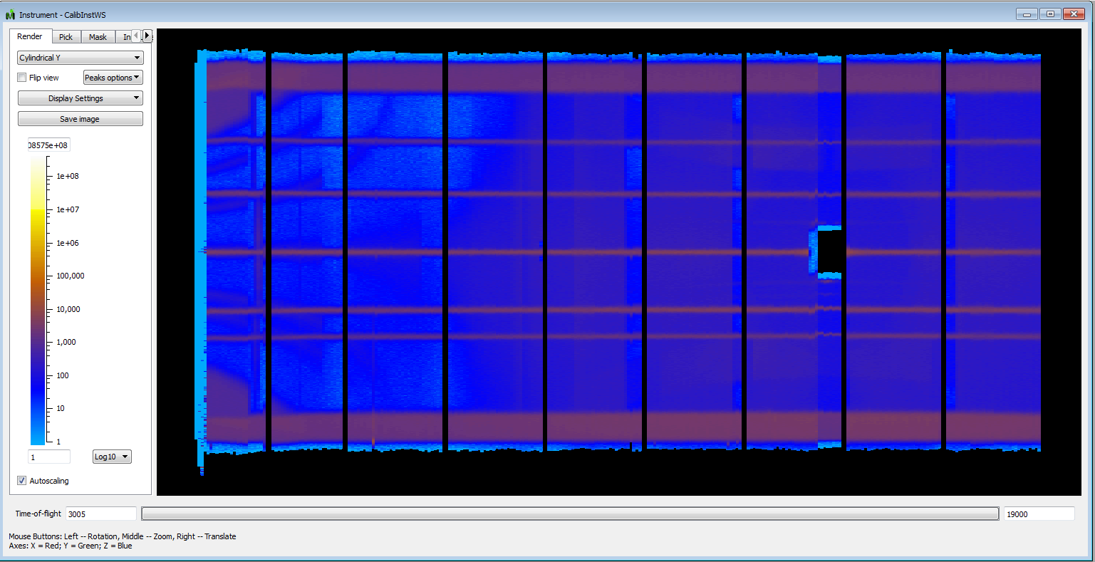 Example of tube calibration of MERLIN